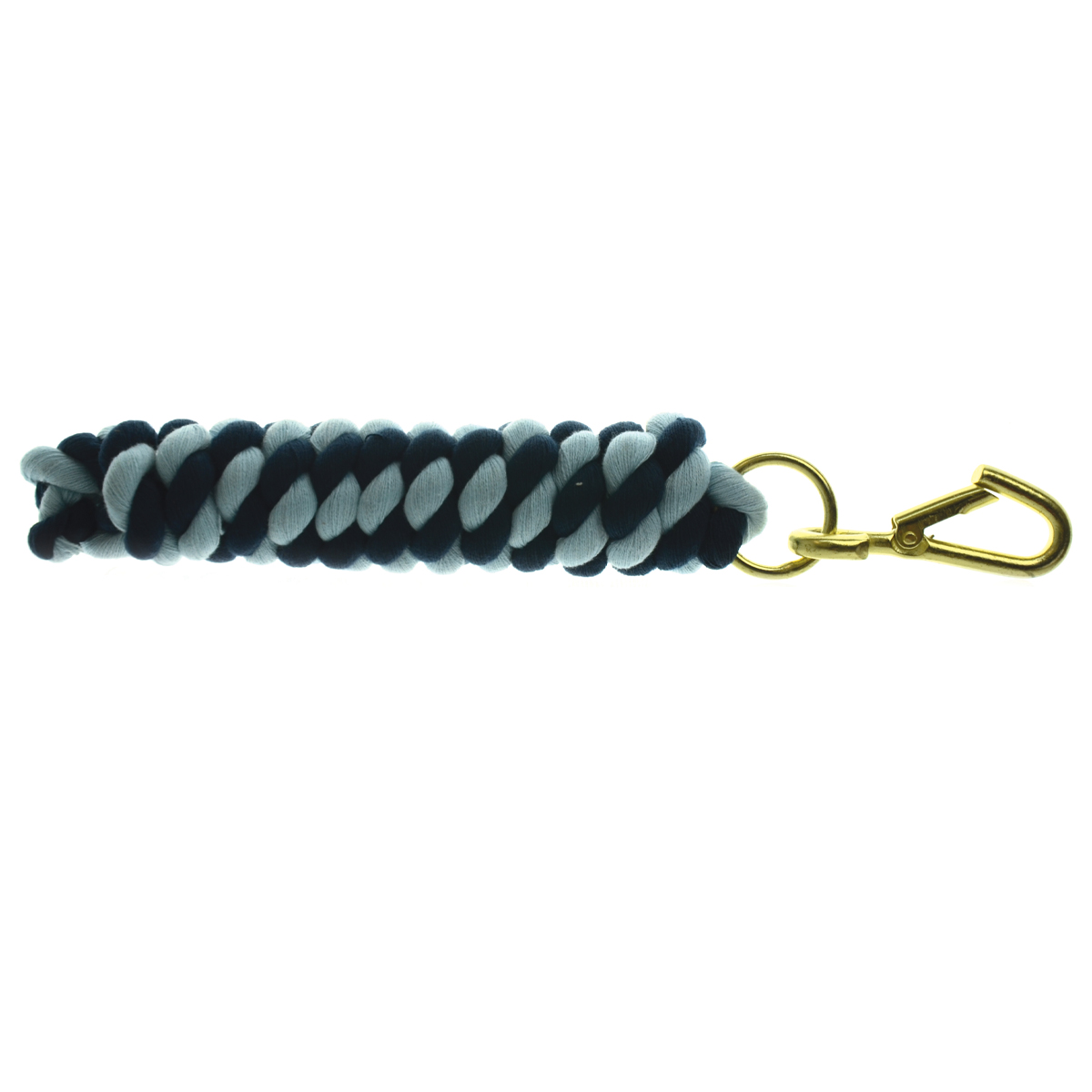 Hy Equestrian Two Tone Twisted Lead Rope Navy/Pale Blue 