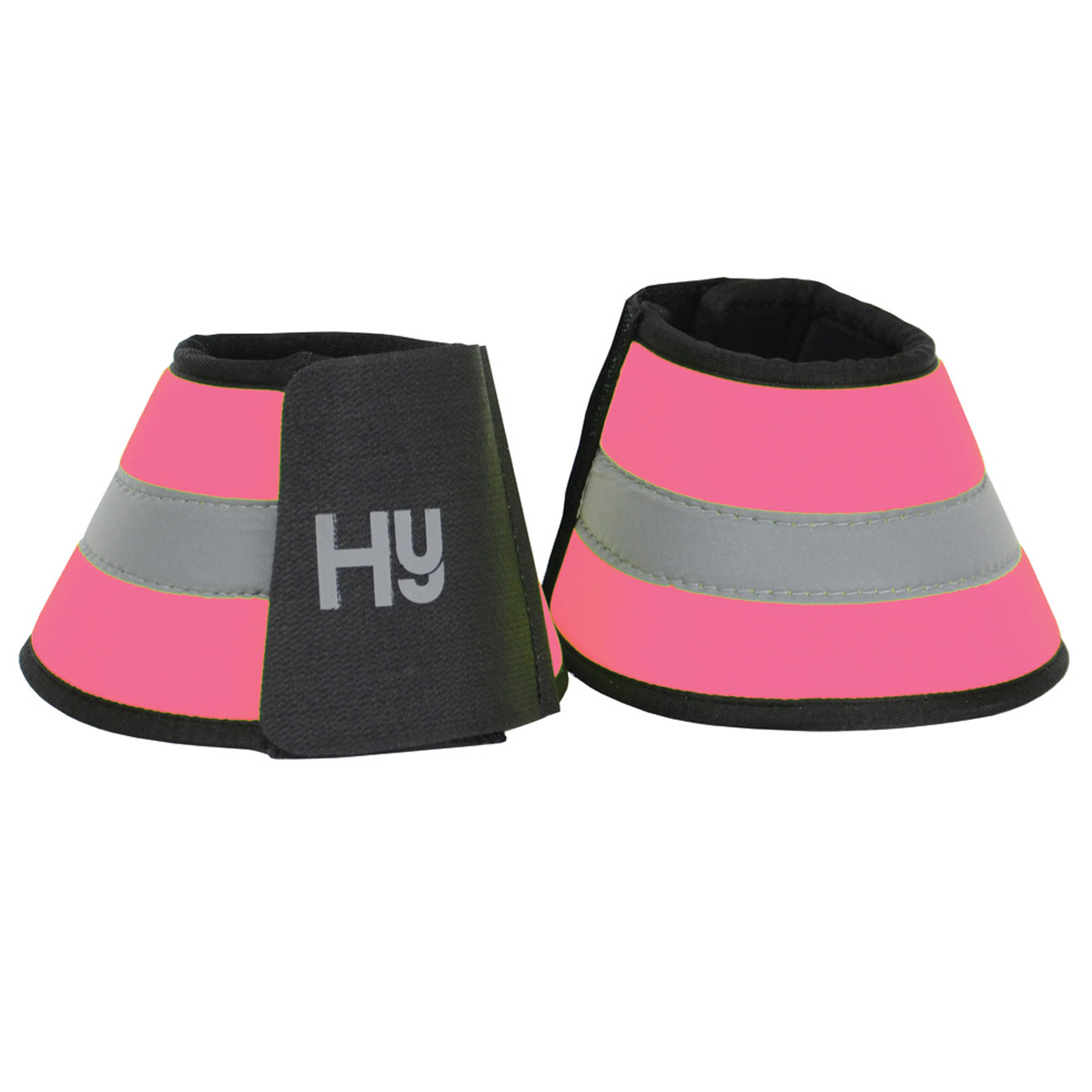 Reflector Over Reach Boots by Hy Equestrian Pink