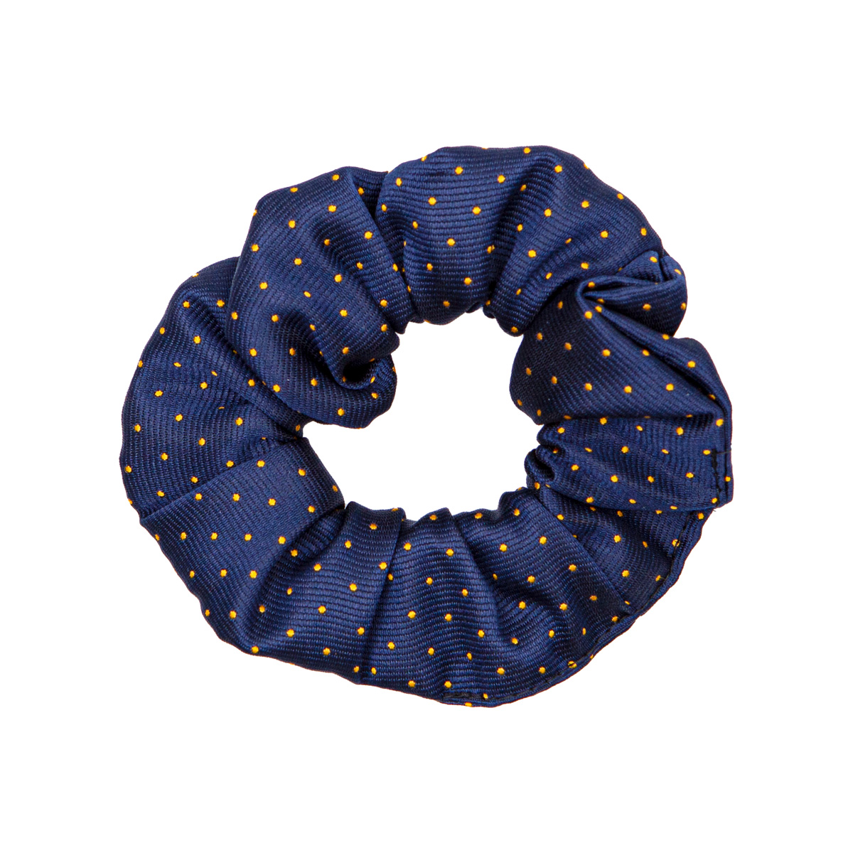 Supreme Products Show Scrunchie - Navy/Gold Spot