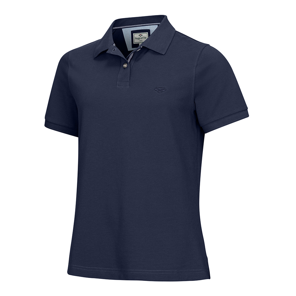 Hoggs Of Fife Cora Ladies Pique Polo Shirt Navy Blue