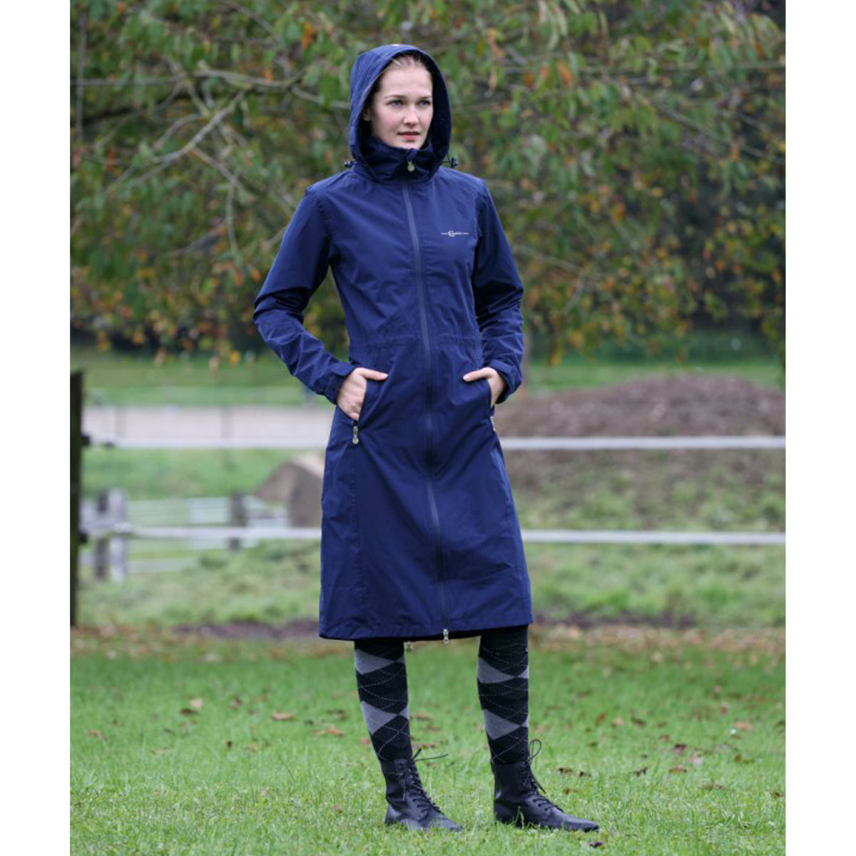 Covalliero Womens Raincoat Dark Navy