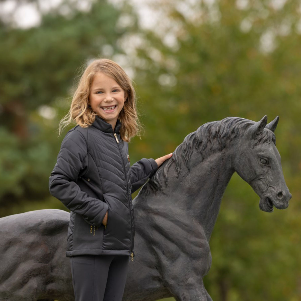 Covalliero Anniversary Childrens Combi Jacket Graphite