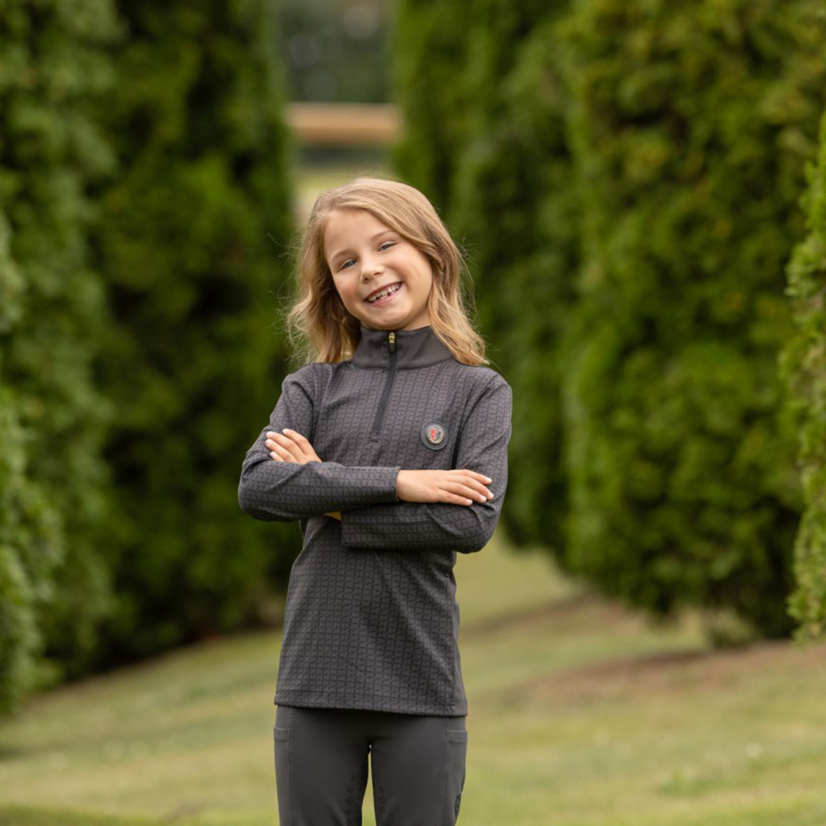 Covalliero Anniversary Childrens Active Shirt Graphite