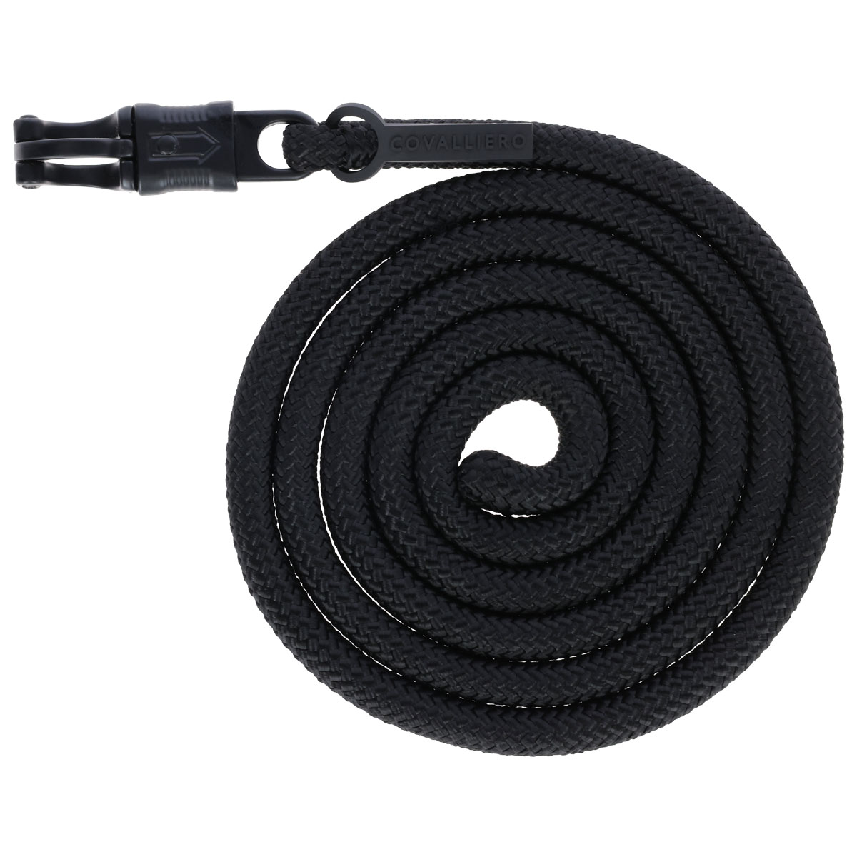 Covalliero Lead Rope with Panic Hook Black 