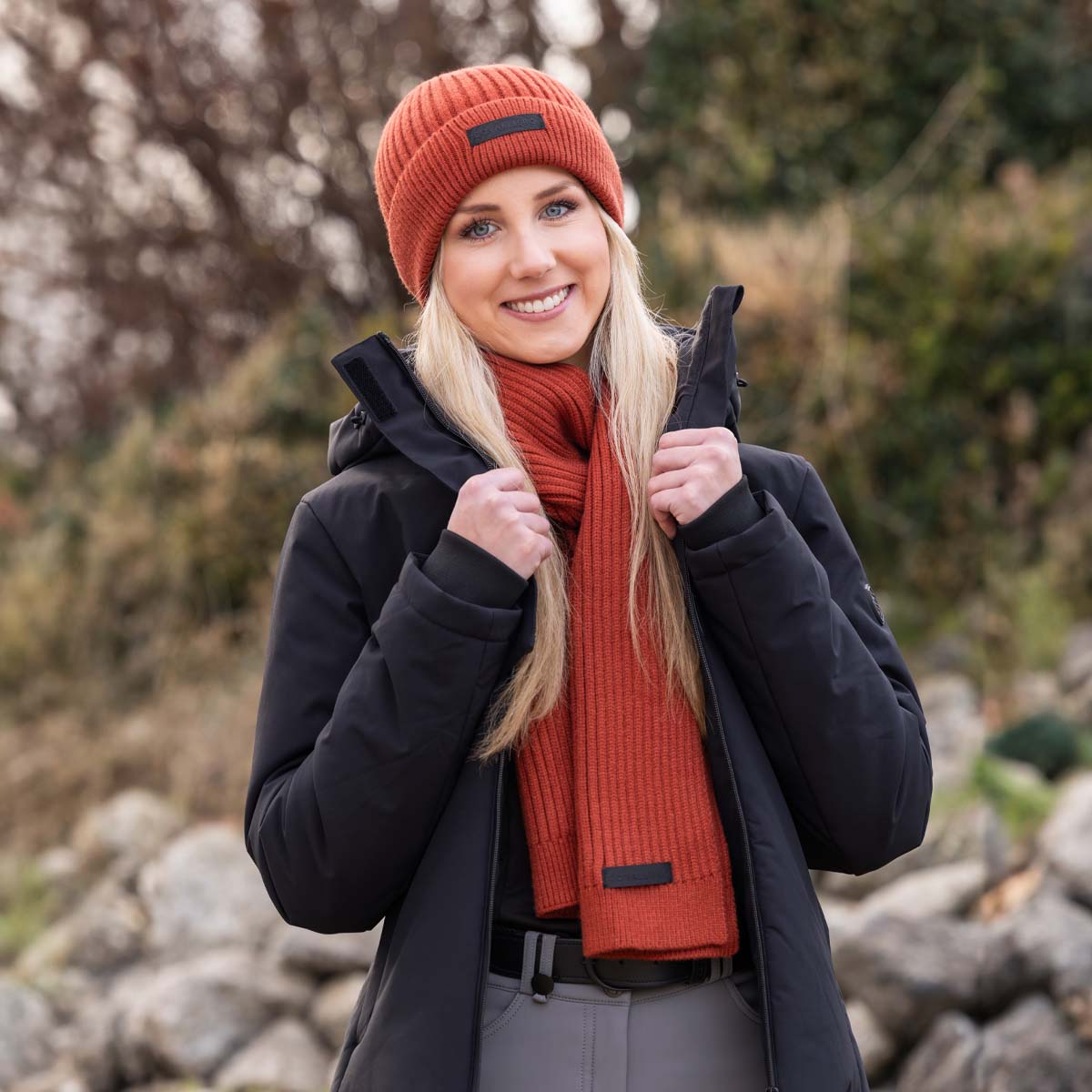 Covalliero Beanie Cap Rust 