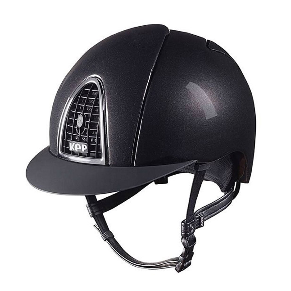 KEP Chromo Shine Riding Hat Black