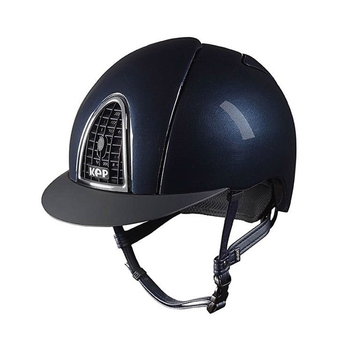KEP Chromo Shine Riding Hat Blue