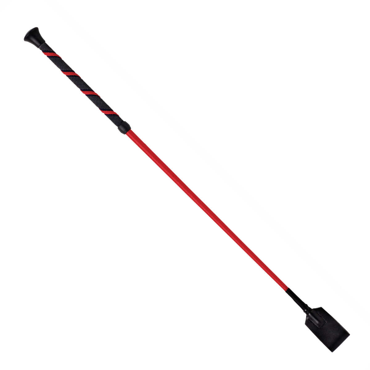 Cottage Craft Rubber Braid Riding Whip Red