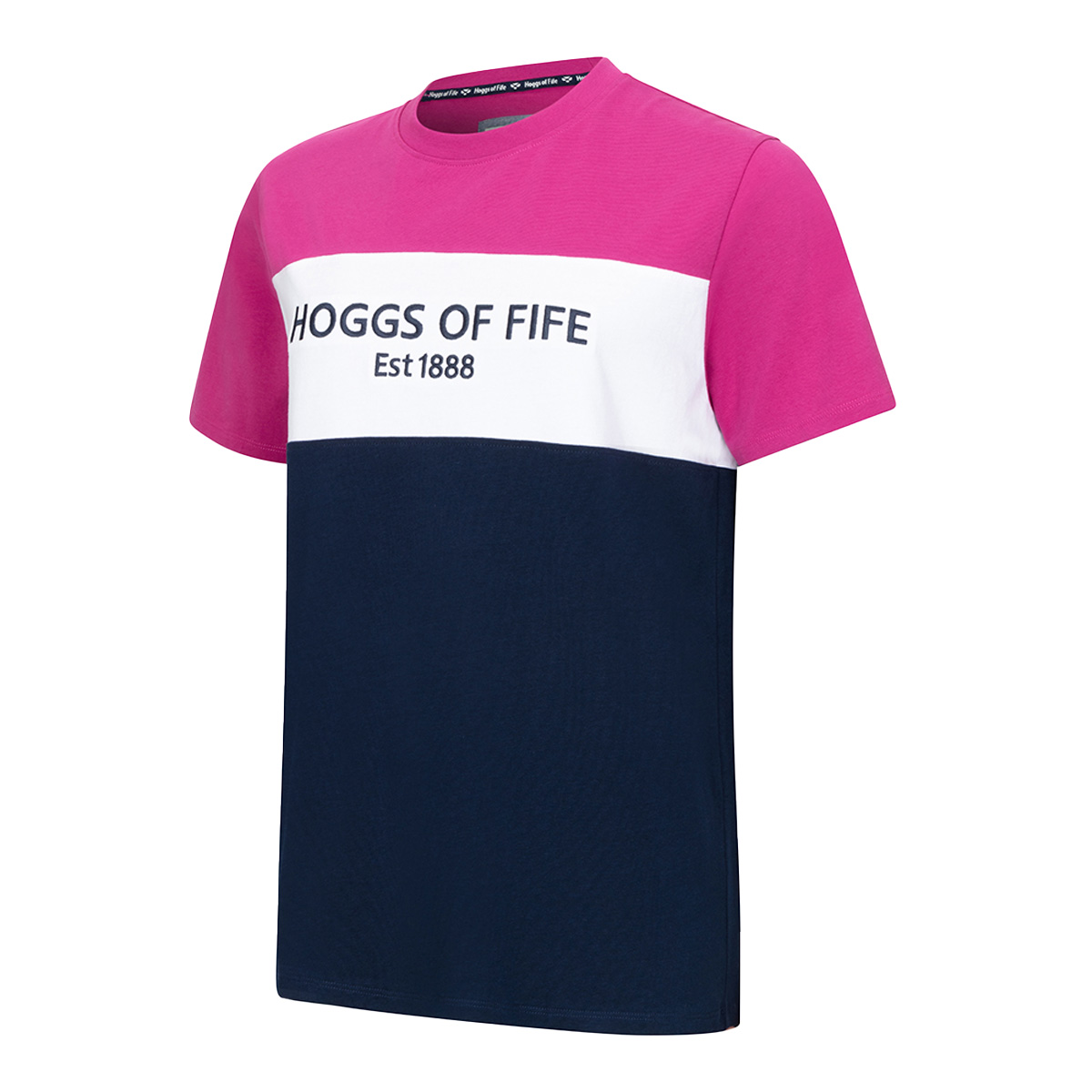 Hoggs Of Fife Darcie Colour Block Ladies T-Shirt Berry