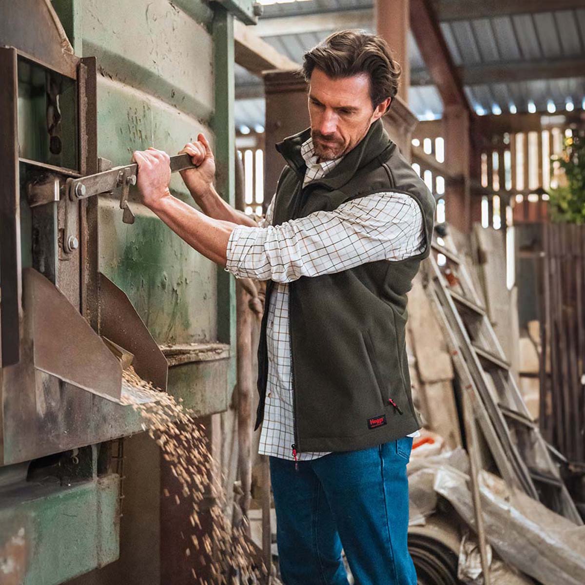 Hoggs Of Fife Green King II Gilet Green