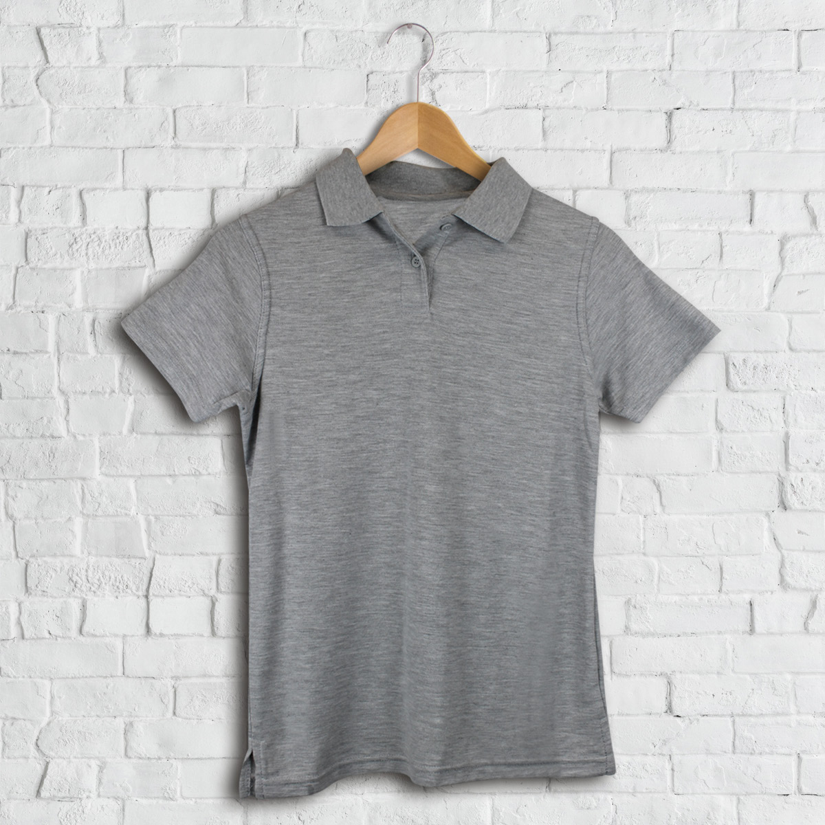 Harry Hall Ladies Polo Shirt Light Grey