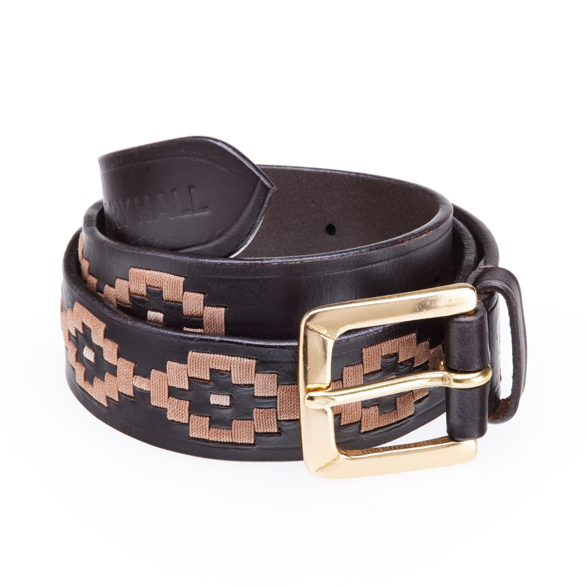 Harry Hall Polo Style Belt Brown