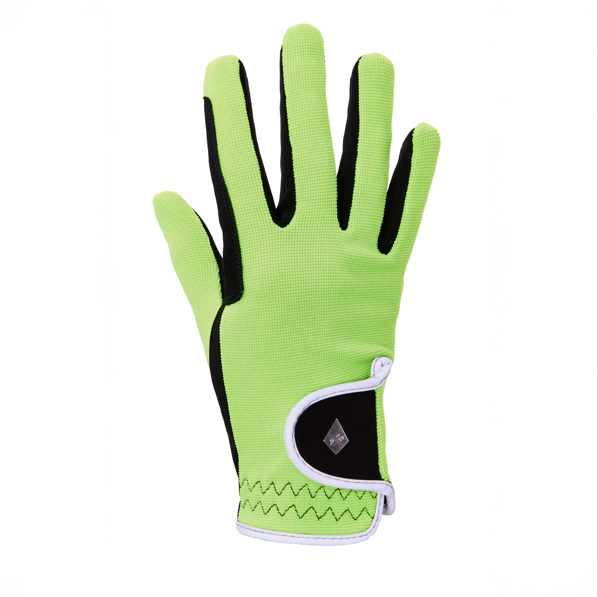 Harry Hall Hi-Viz Riding Gloves Fluorescent Yellow