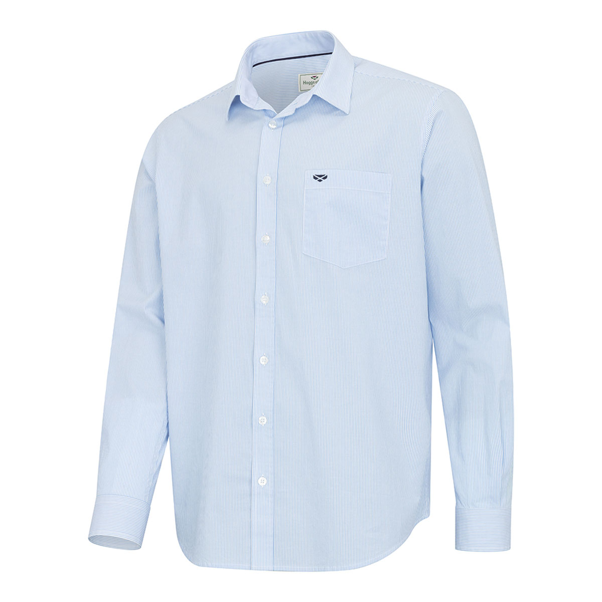 Hoggs Of Fife Ingliston Mens Stretch Stripe Shirt 