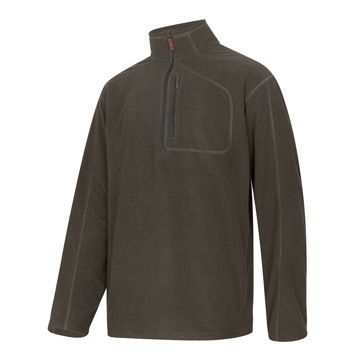 Hoggs Of Fife Islander Techpro 1/4 Zip Shirt Brown