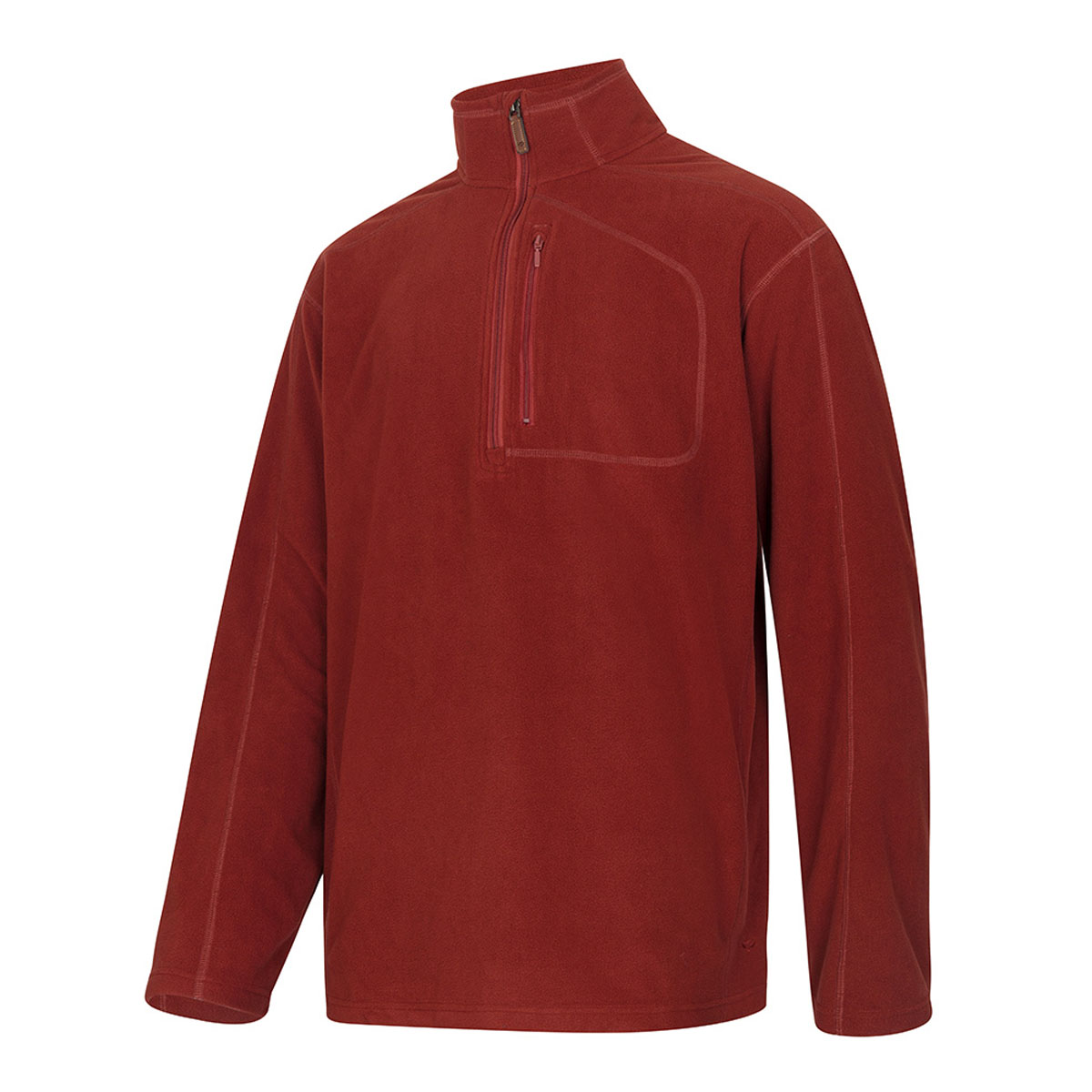 Hoggs Of Fife Islander Techpro 1/4 Zip Shirt Burgundy