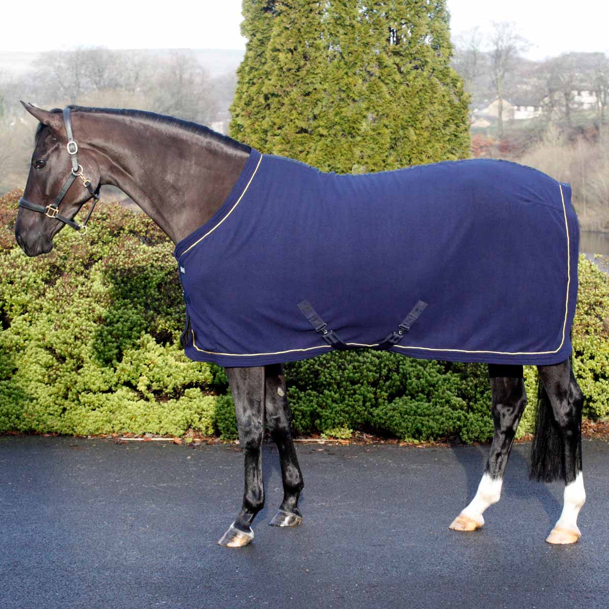 Masta Fleece Rug Standard Neck Navy Blue