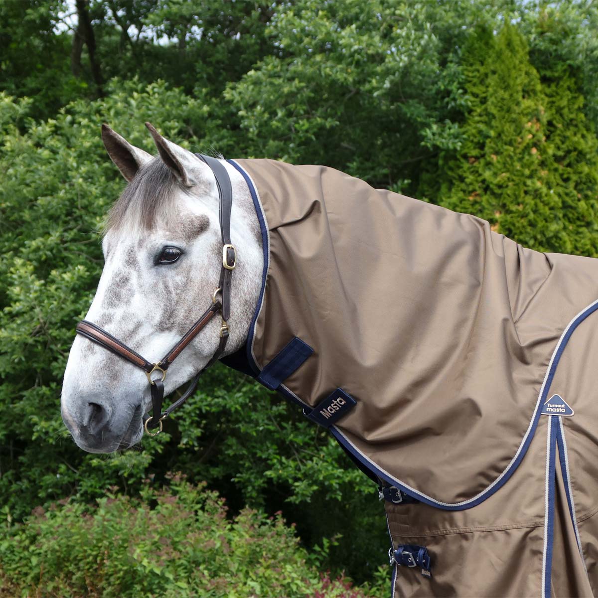 Turnoutmasta 50g Lightweight Neck Cover Mocca