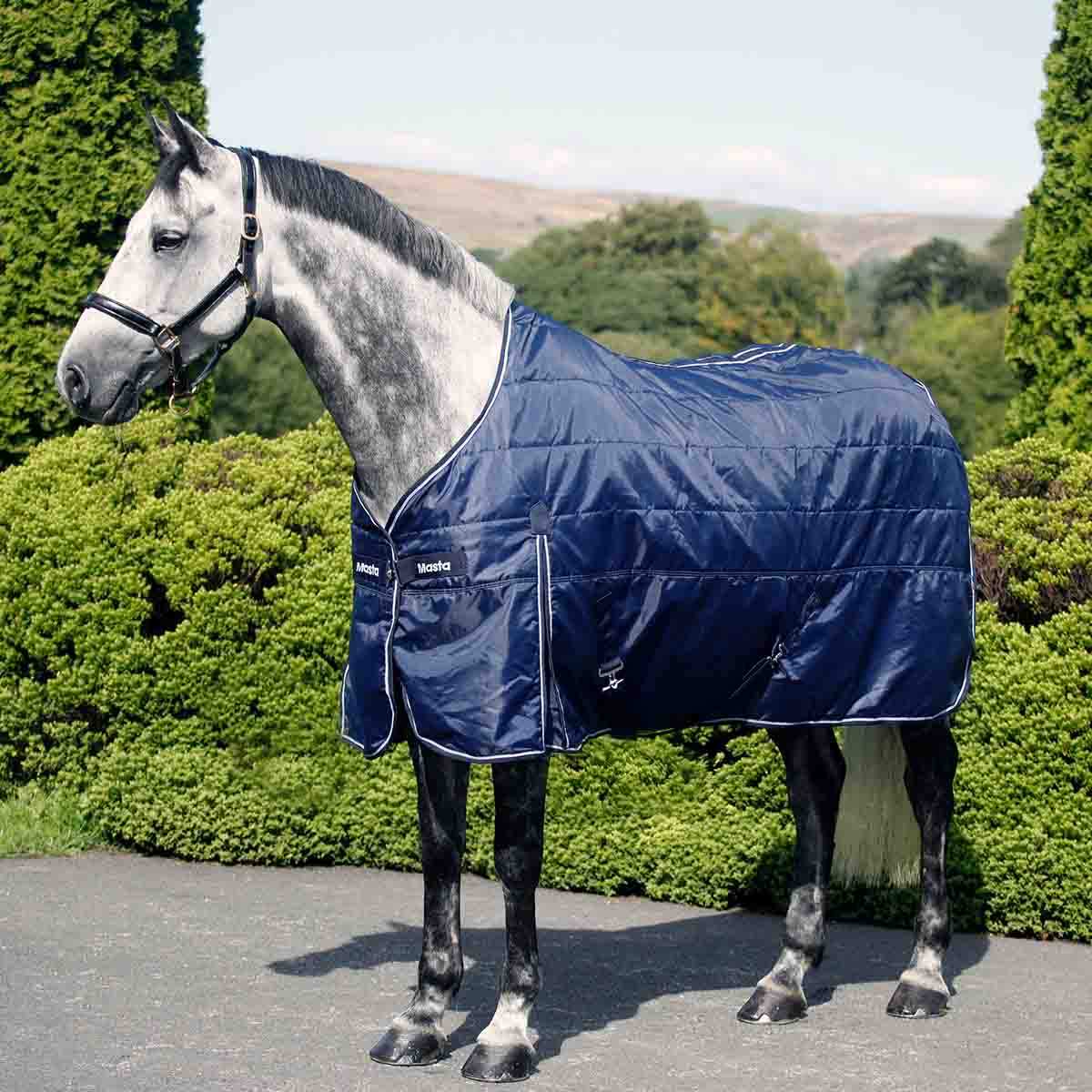 Masta 50g Lightweight Anti-Stick Stable Rug Navy Blue