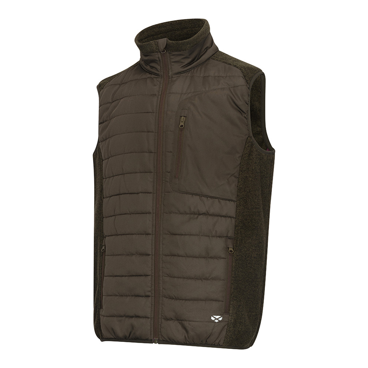 Hoggs Of Fife Melville Hybrid Gilet Forest Green