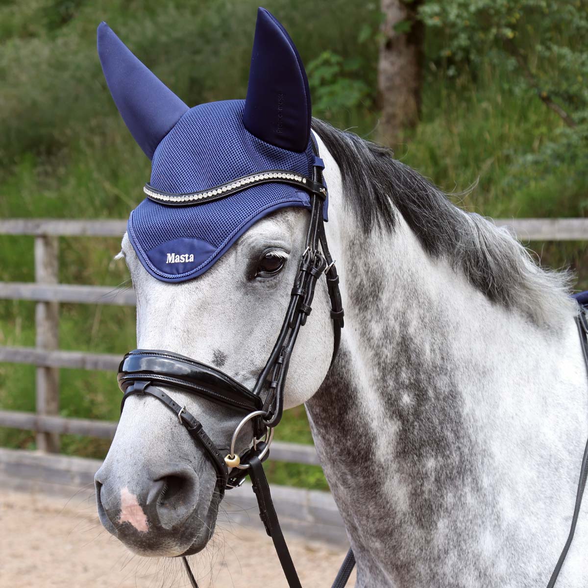 Protechmasta Airmesh Fly Veil with Soundproof Ears Navy Blue