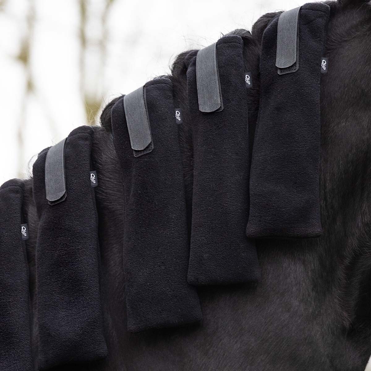 QHP Mane Protector 4 pack Black 