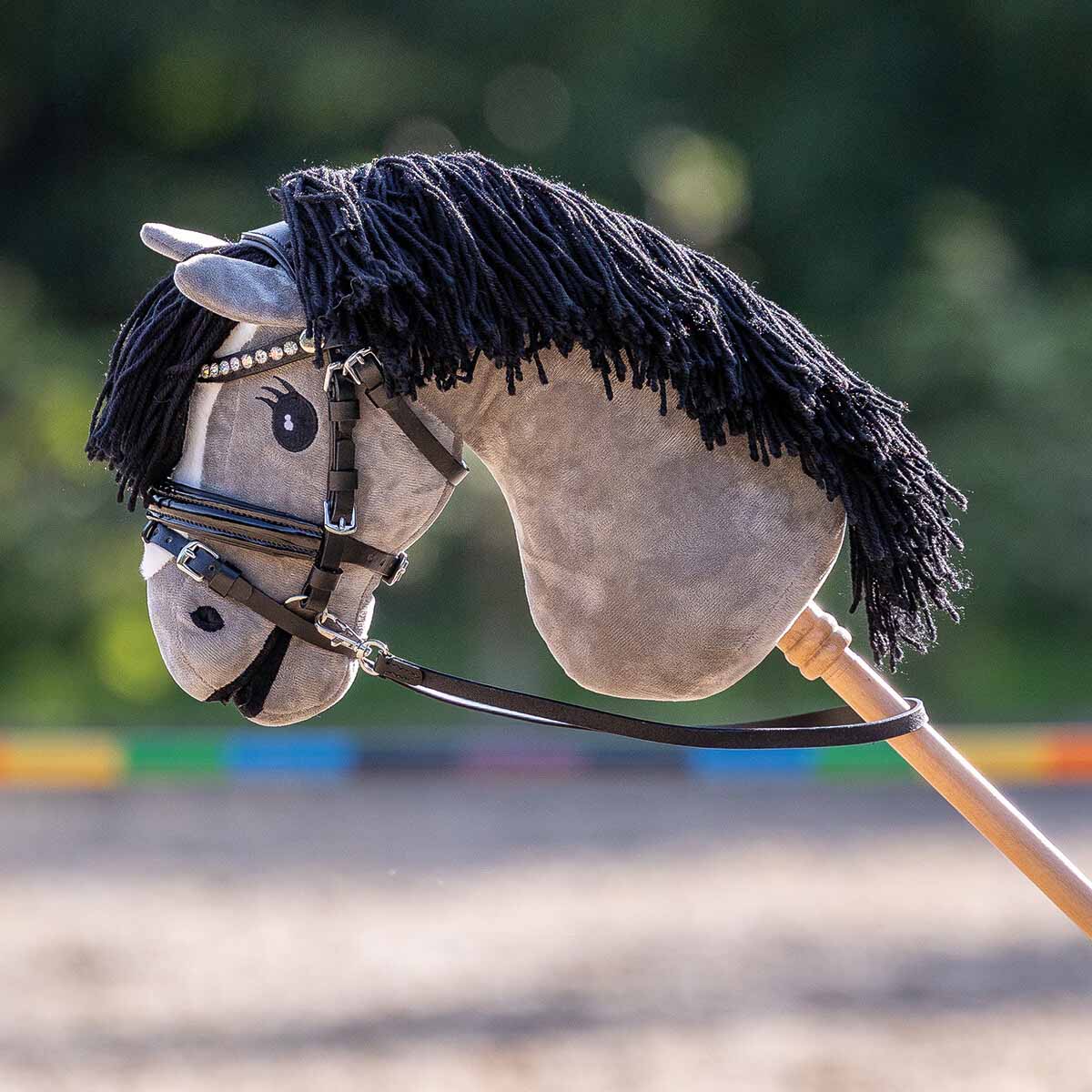 QHP Hobby Horse Sunset Bridle Black 