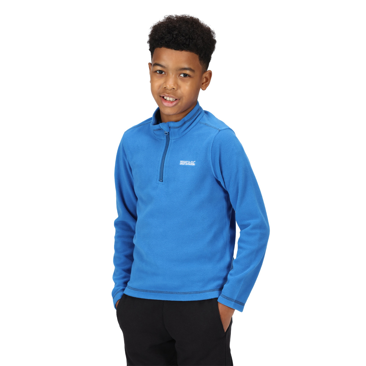 Regatta Kids' Hot Shot II Half Zip Fleece Blue