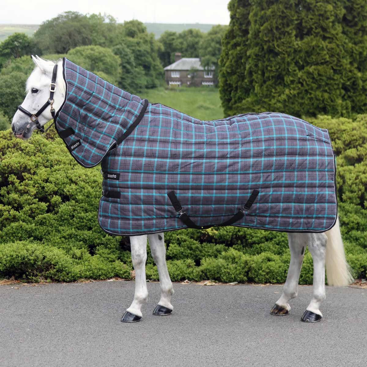 Snugmasta 350g Heavyweight Combo Neck Stable Rug Dark Grey