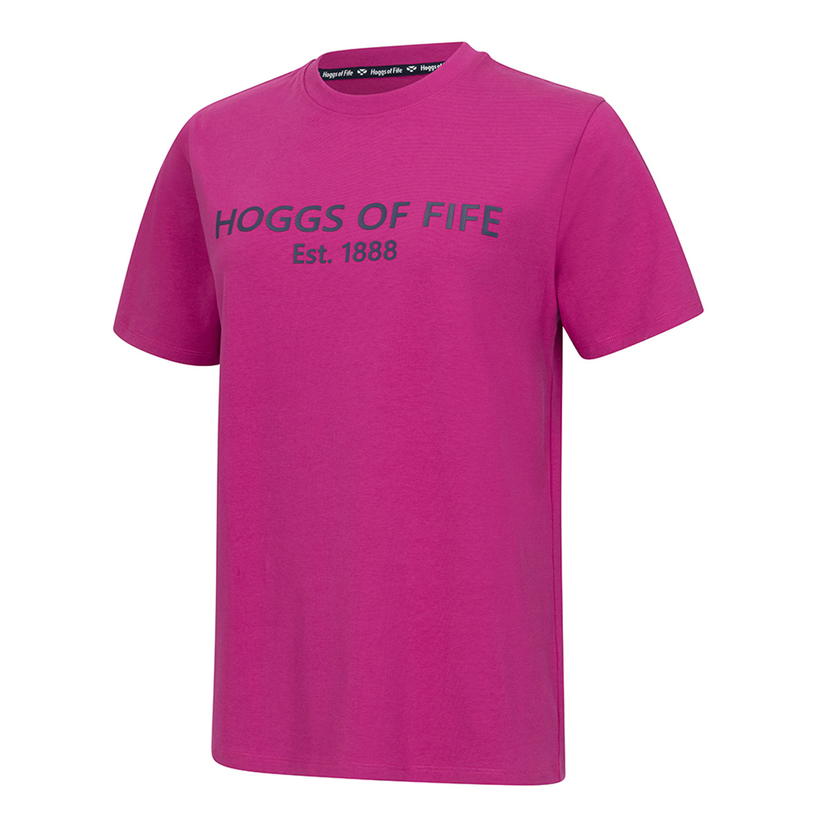 Hoggs Of Fife Stella Printed T-Shirt Ladies Berry