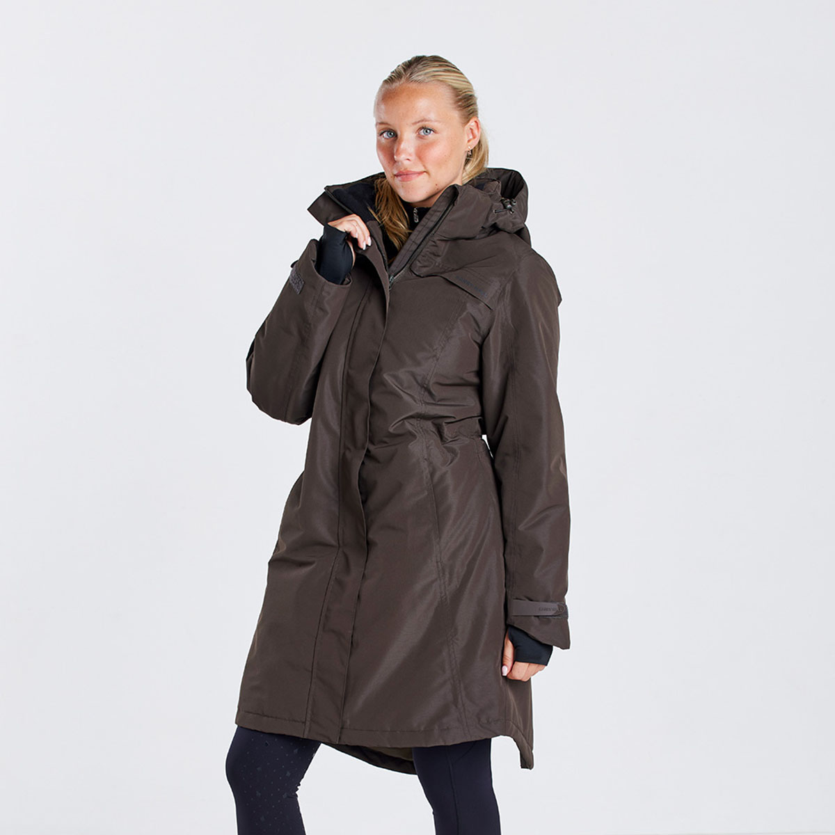Harry&#x20;Hall&#x20;All-Weather&#x20;Long&#x20;Coat&#x20;Chocolate