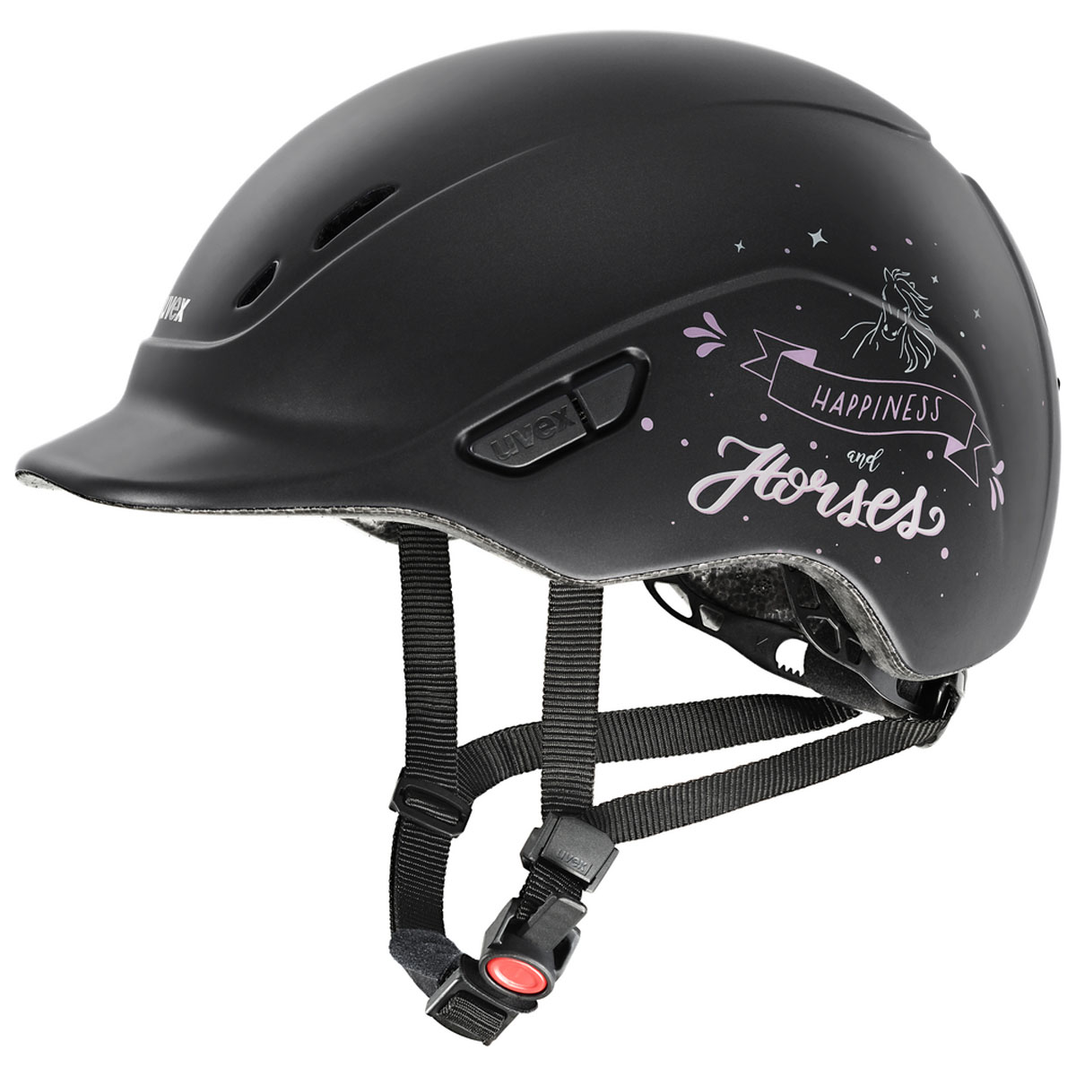 Uvex Kiddoxx Helmet Happy Horse Black Size 3XS-XS