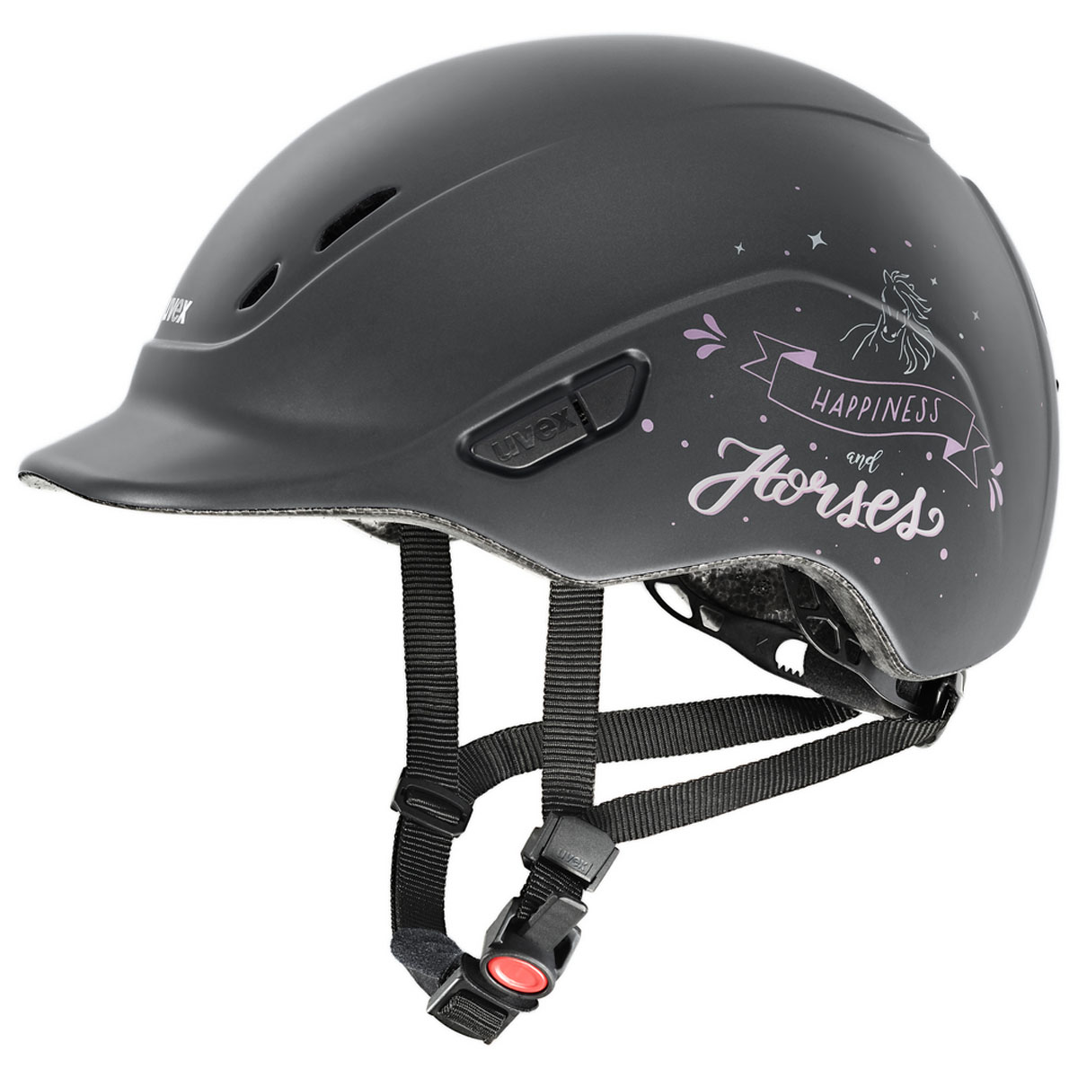 Uvex Kiddoxx Helmet Happy Horse Anthracite Size 3XS-XS