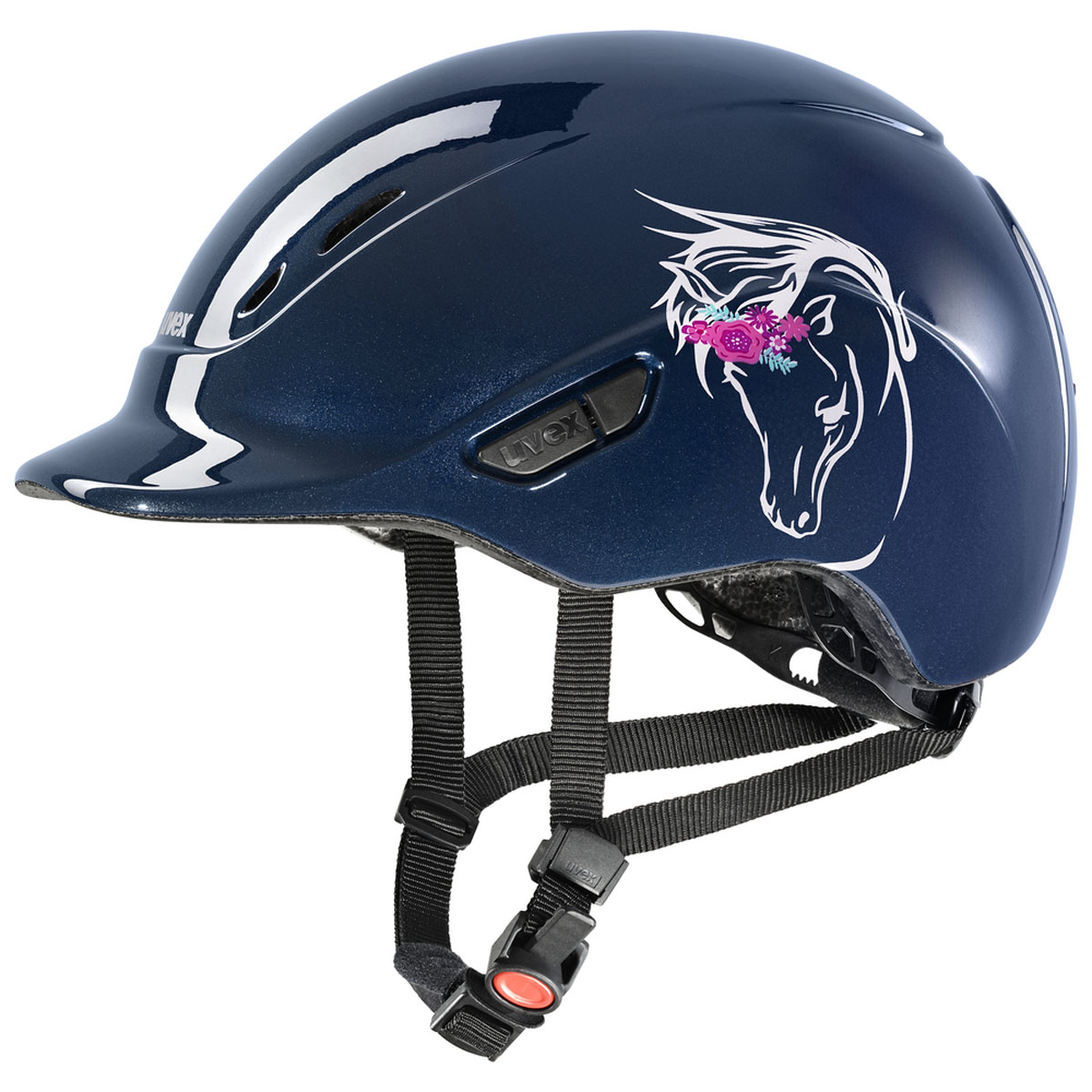 Uvex Kiddoxx Helmet Flower Navy Blue Size 3XS-XS