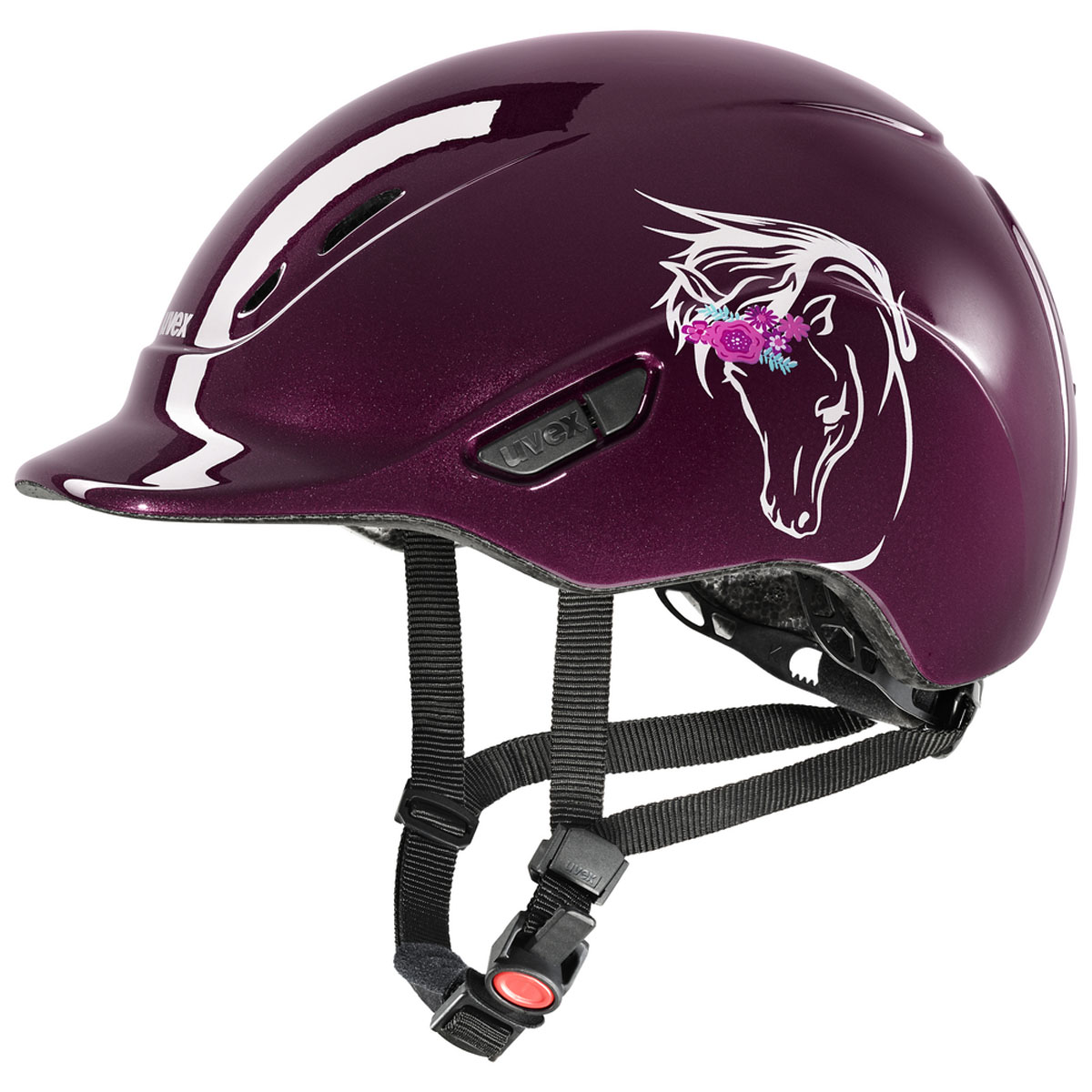 Uvex Kiddoxx Helmet Flower Burgundy Size 3XS-XS