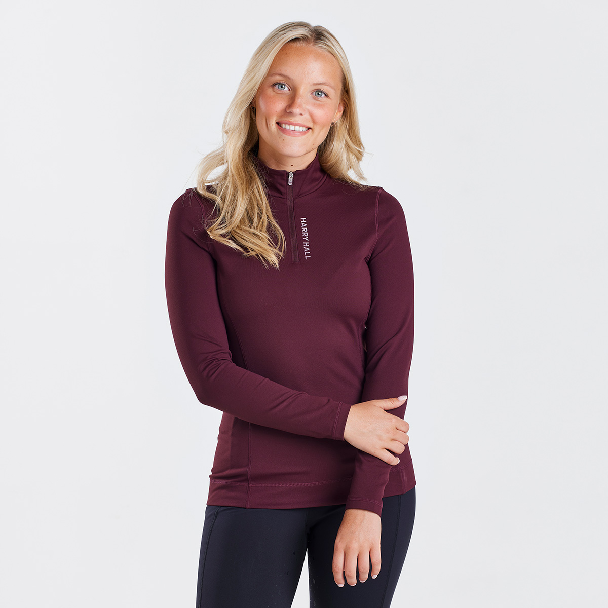 Harry Hall Womens Thermal Baselayer Maroon