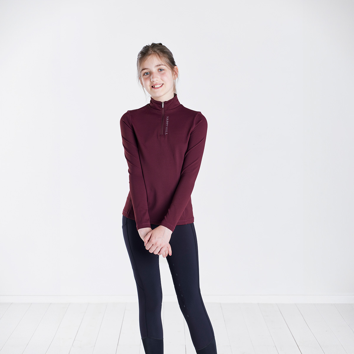 Harry Hall Childrens Thermal Baselayer Maroon