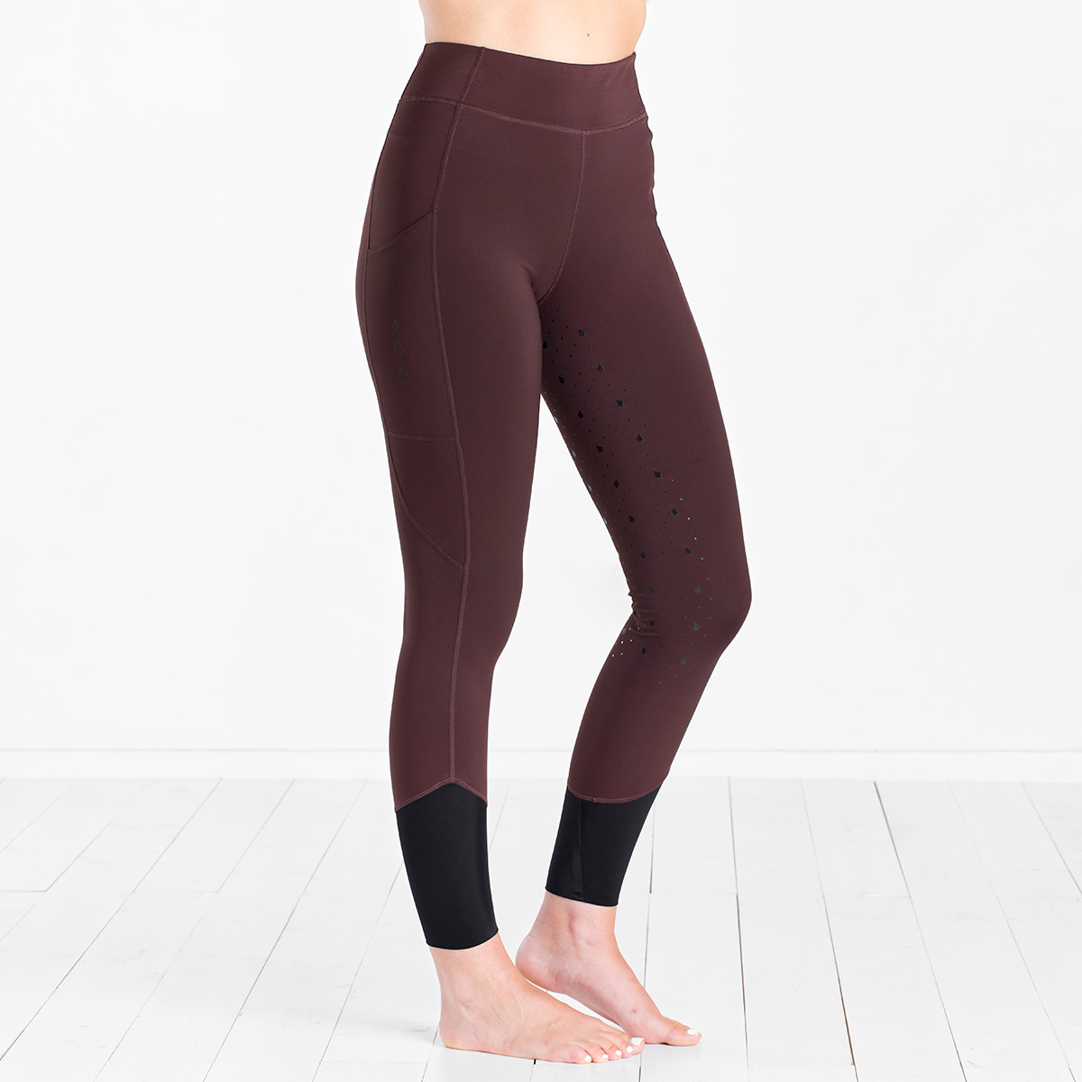 Harry Hall Winter Riding Tight Full Silicone Seat Chocolate